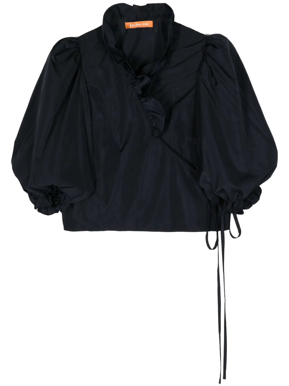 Luna Ruffled Wrap Blouse