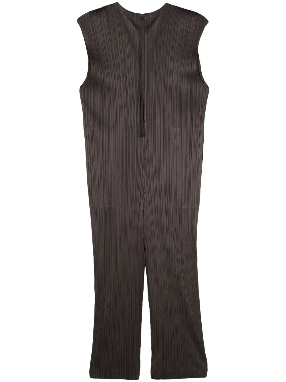 Sleeveless Plissé Jumpsuit