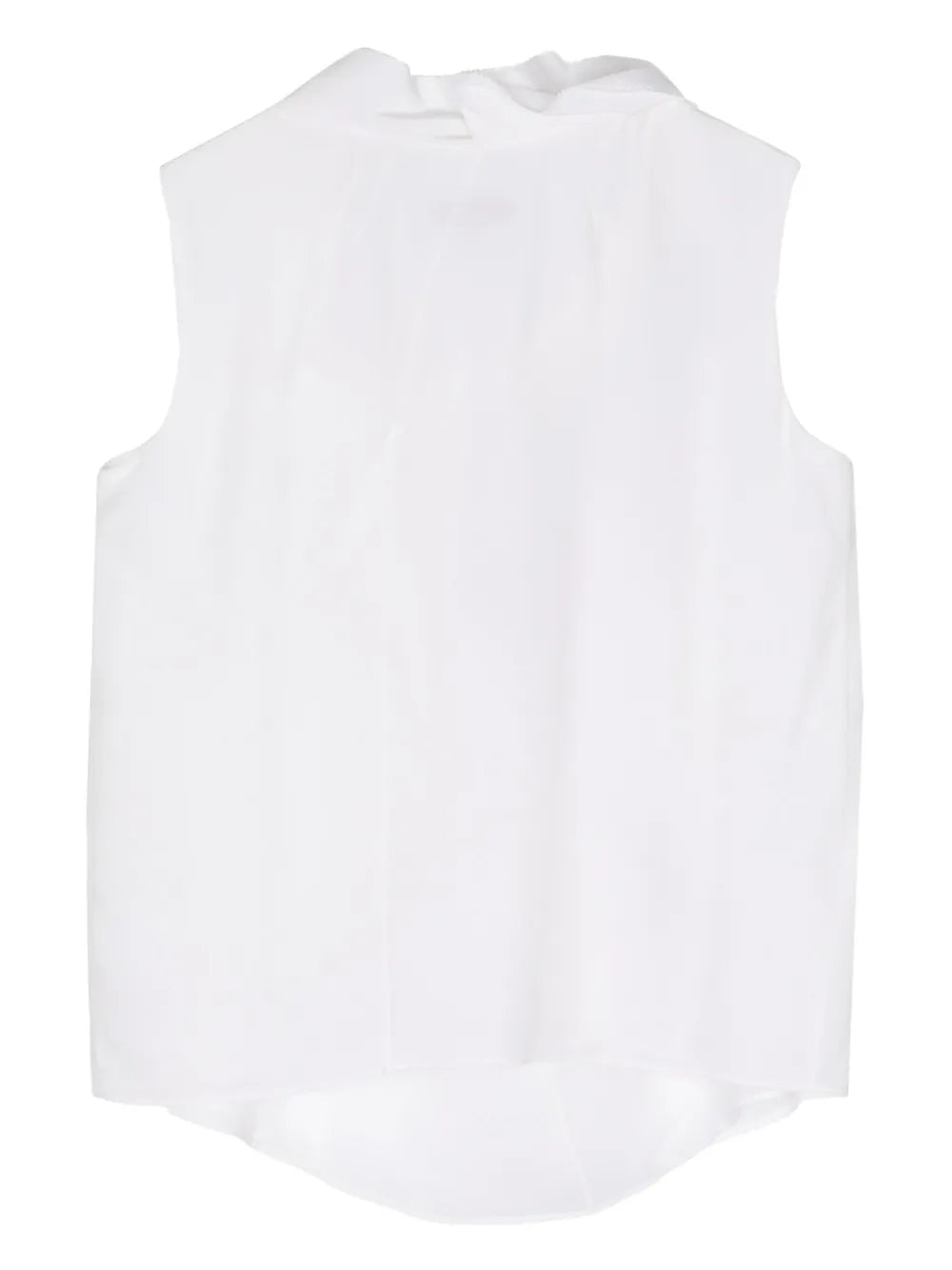 Floral-Print Silk Vest