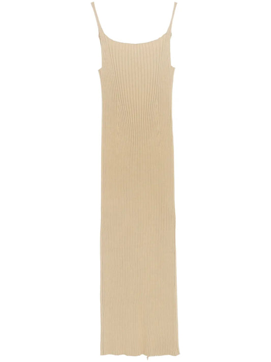 Ribbed-Knit Midi Dress