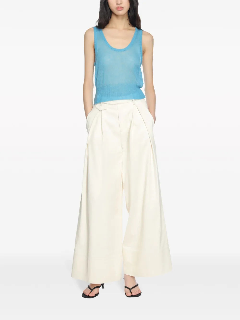 Sheer Knitted Tank Top