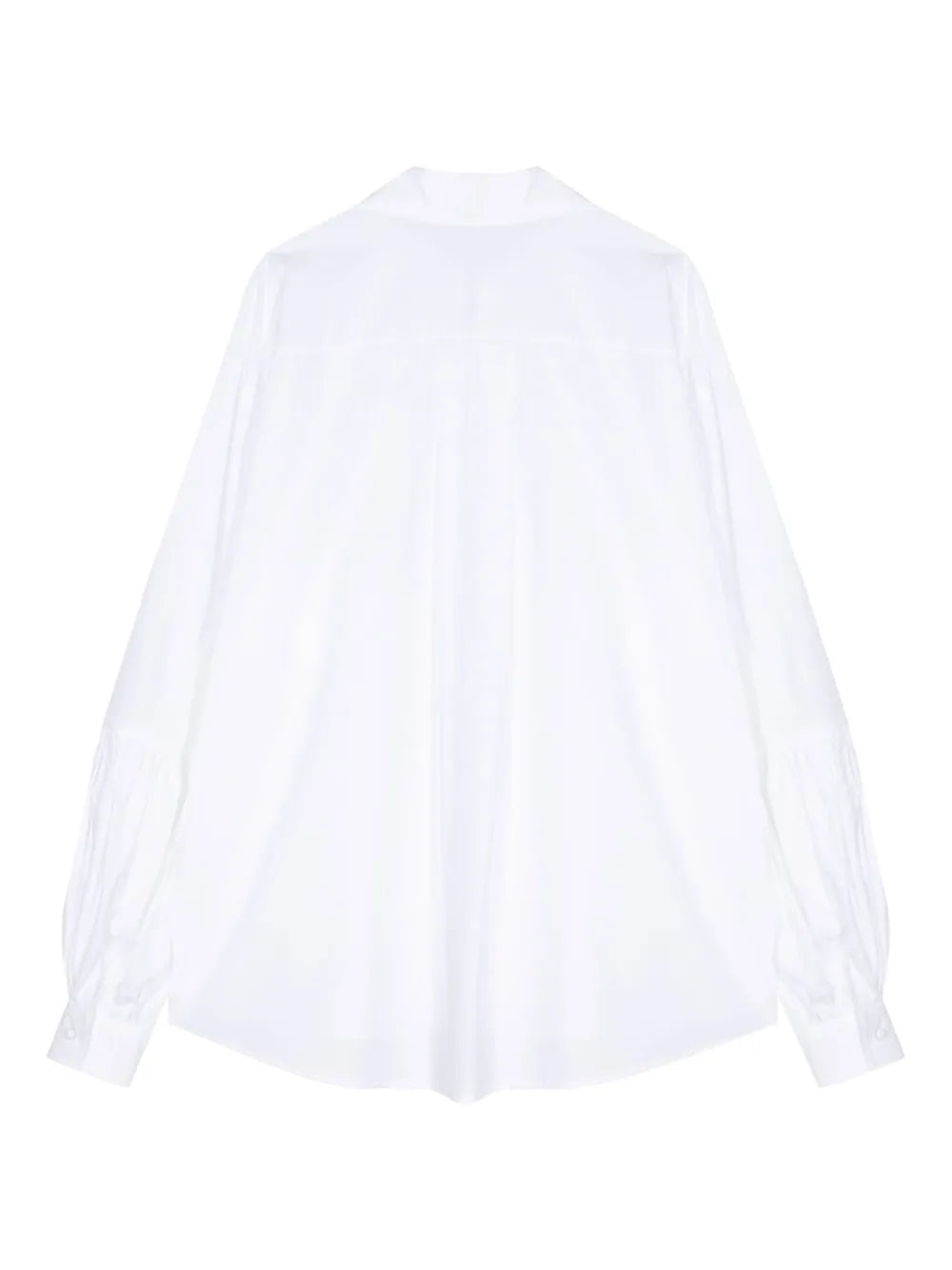Oversize-Collar Poplin Shirt