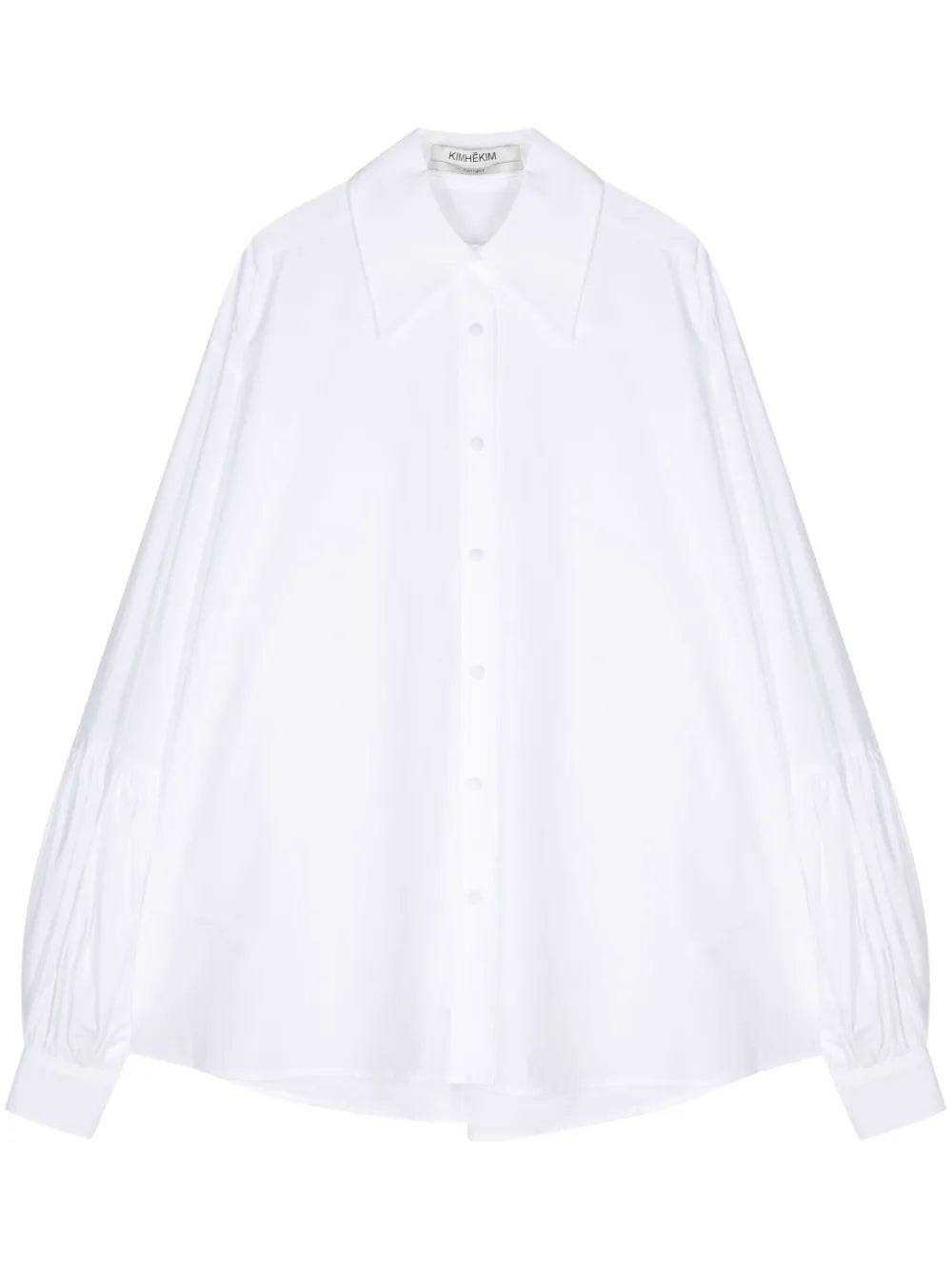 Oversize-Collar Poplin Shirt