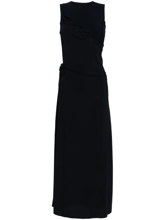 Lace-Detail Maxi Dress