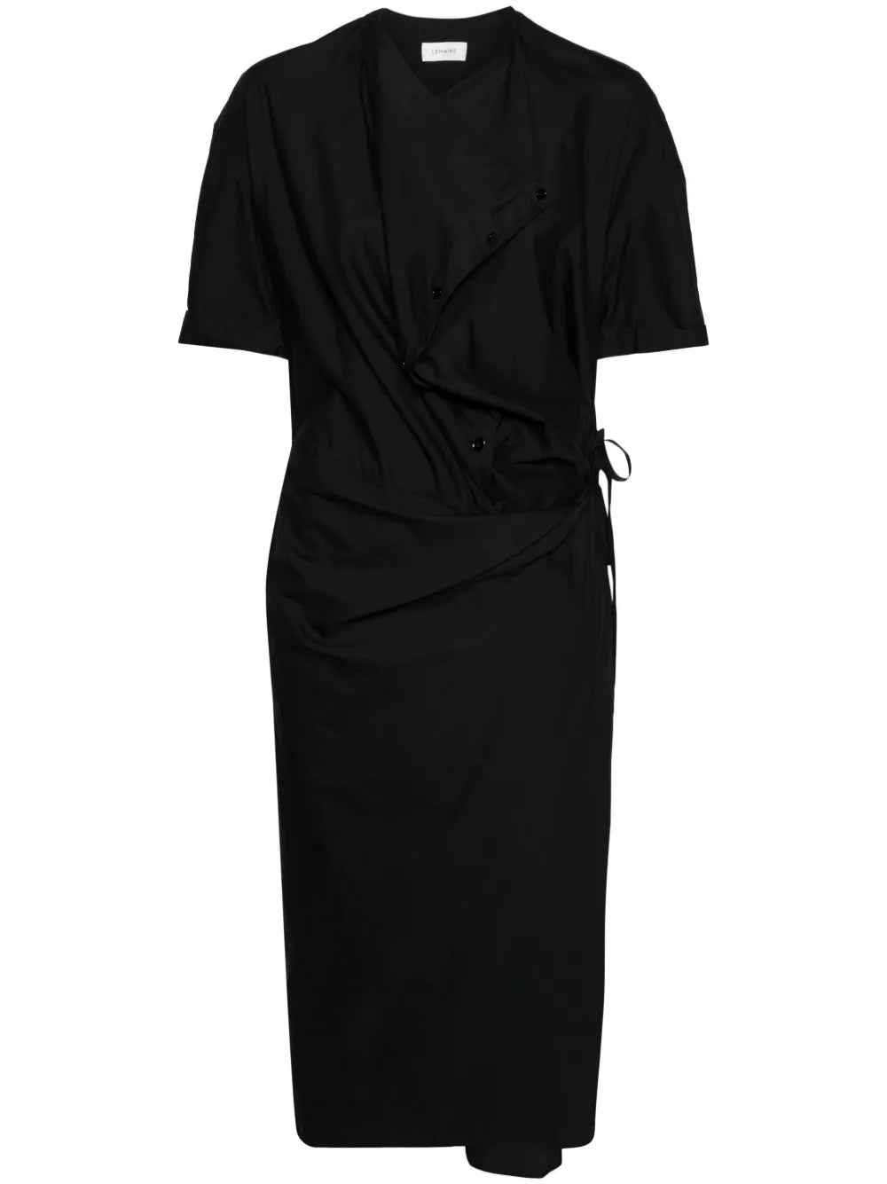 Cowl-Neck Midi Dress