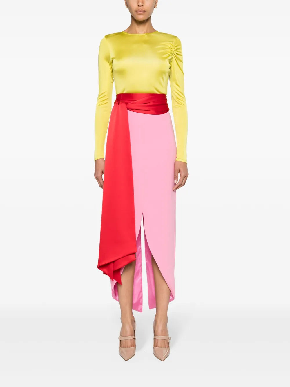 Cherry Belted Maxi Dress