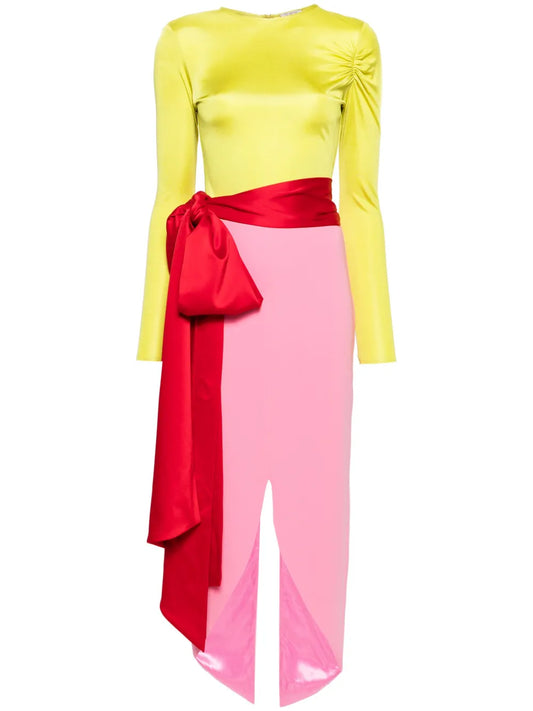 Cherry Belted Maxi Dress