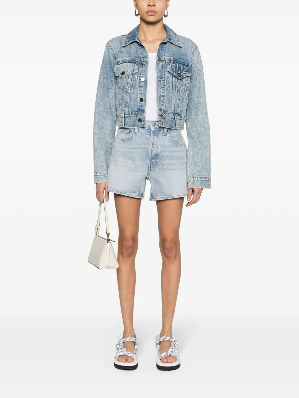 Parker Wide-Leg Mini Shorts