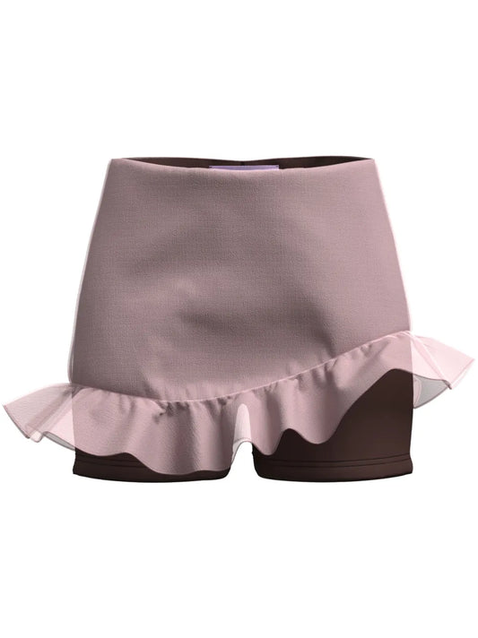 Tonia Ruffled Layered Skorts