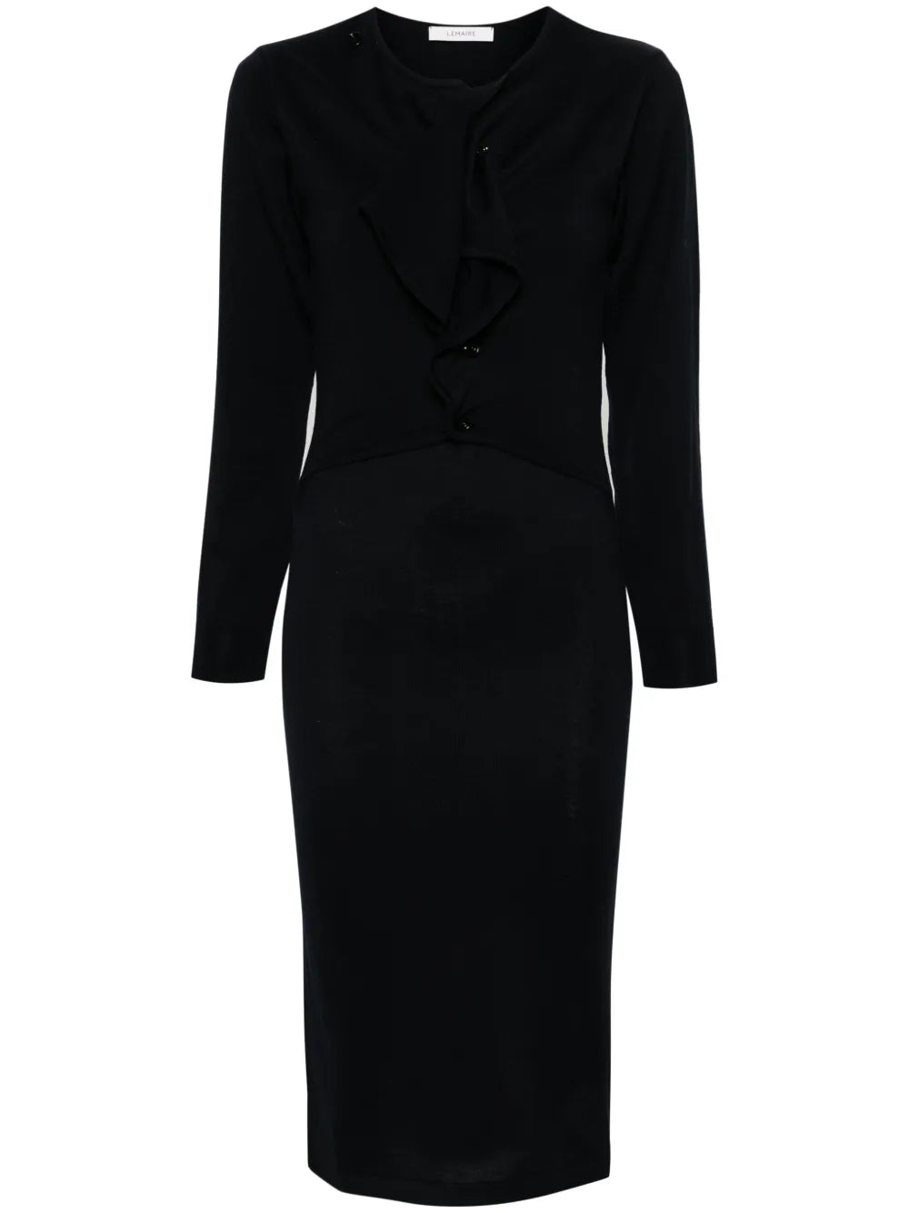 Ribbed-Knit Cardigan Dress