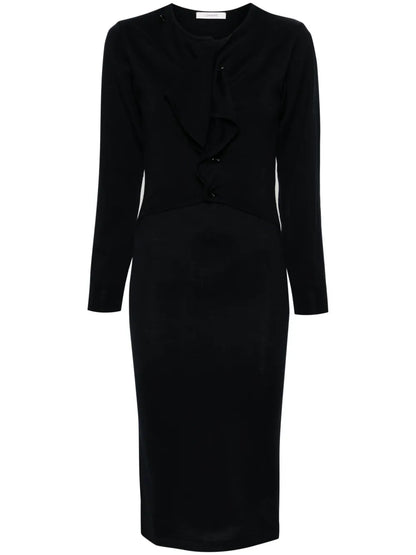 Ribbed-Knit Cardigan Dress