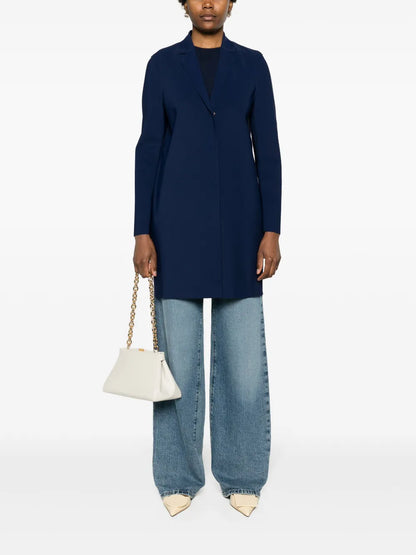 Single-Breasted Scuba Coat