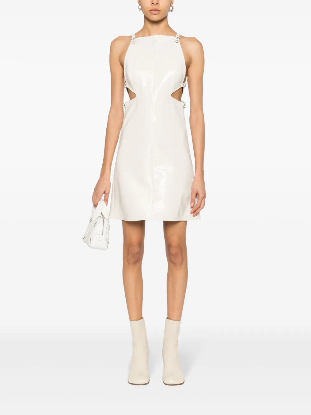 Slash Buckle Sleeveless Minidress