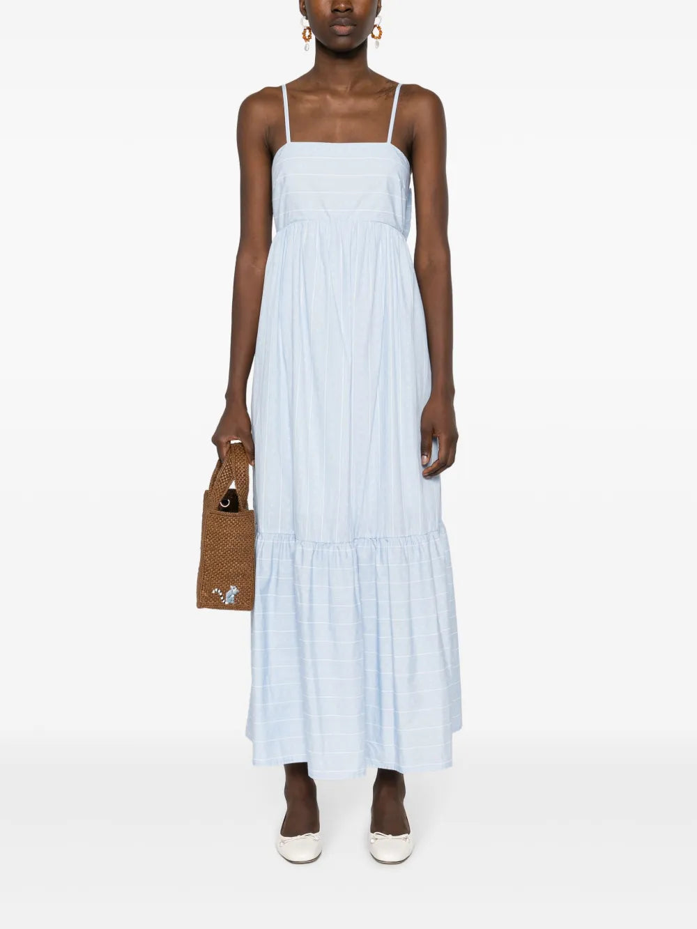 Oval T Logo-Print Cotton Dress