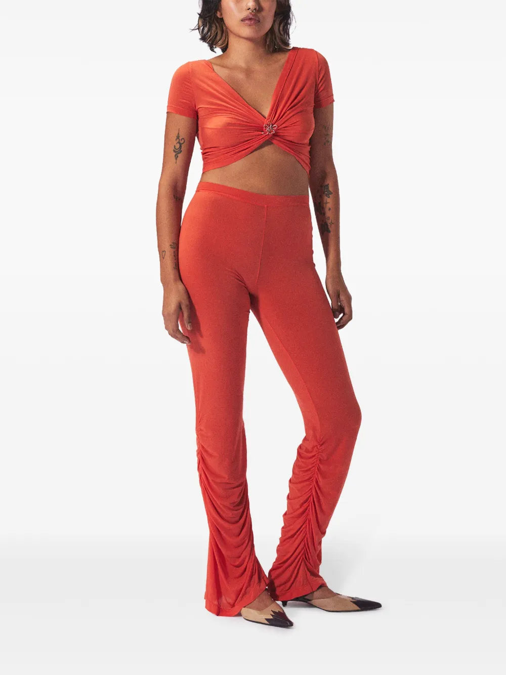 The Ruched High-Waisted Leggings