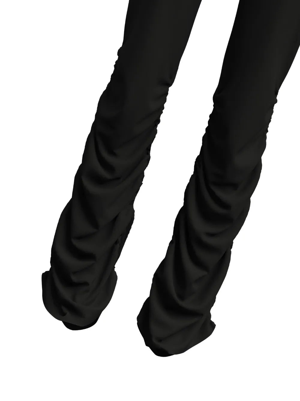 Ruched Crepe Slim-Fit Trousers