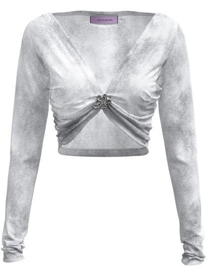 Angela Brooch-Detail Top