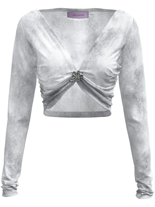 Angela Brooch-Detail Top