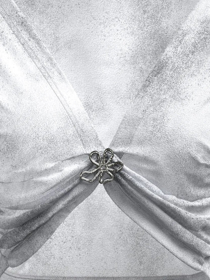 Angela Brooch-Detail Top