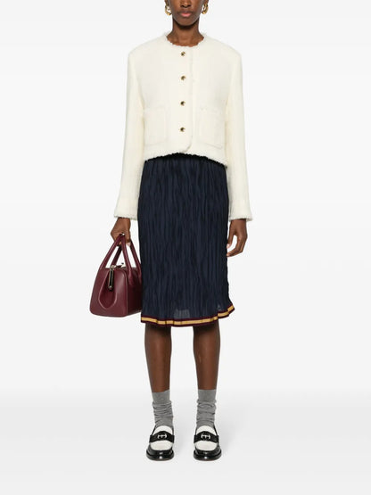 Single-Breasted Tweed Jacket