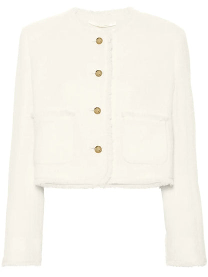 Single-Breasted Tweed Jacket