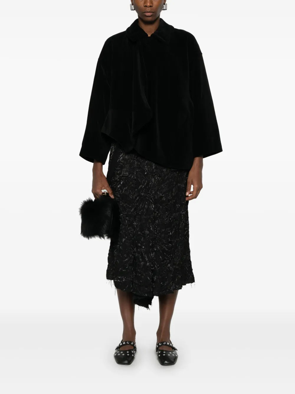 Pleated Midi Skirt