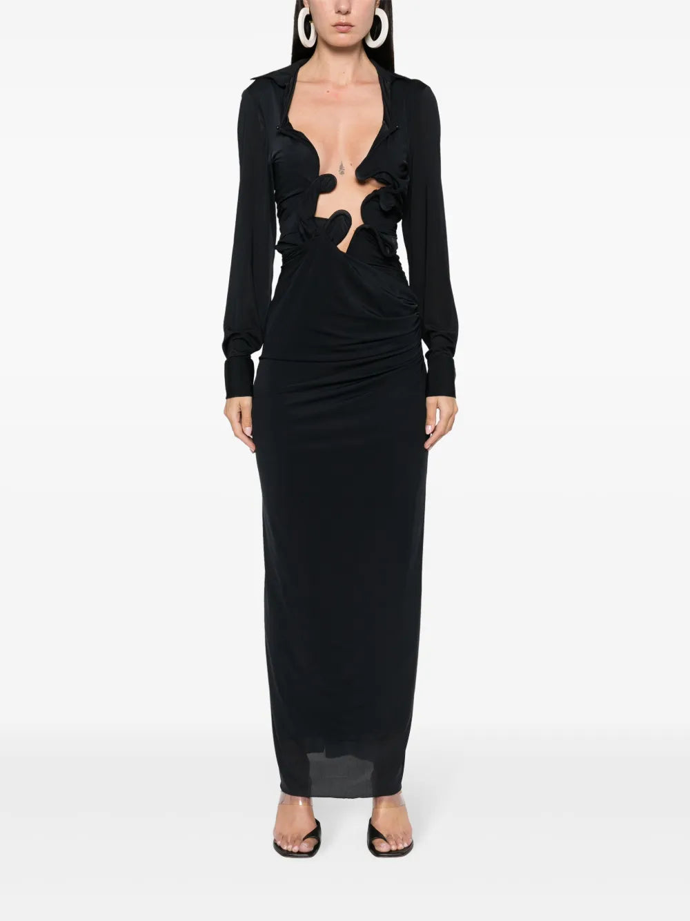 Venus Plunging Maxi Dress