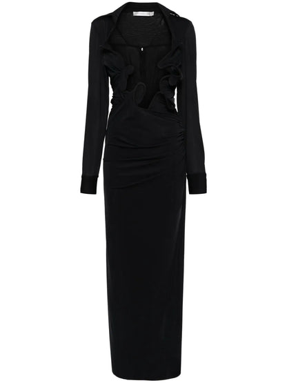 Venus Plunging Maxi Dress
