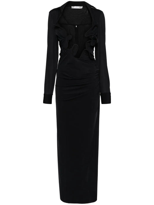 Venus Plunging Maxi Dress