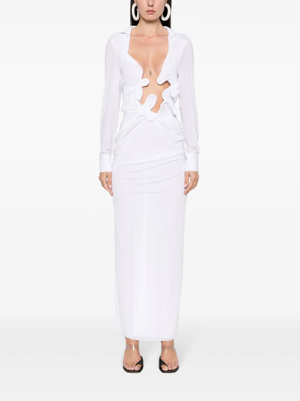 Venus Plunging Maxi Dress