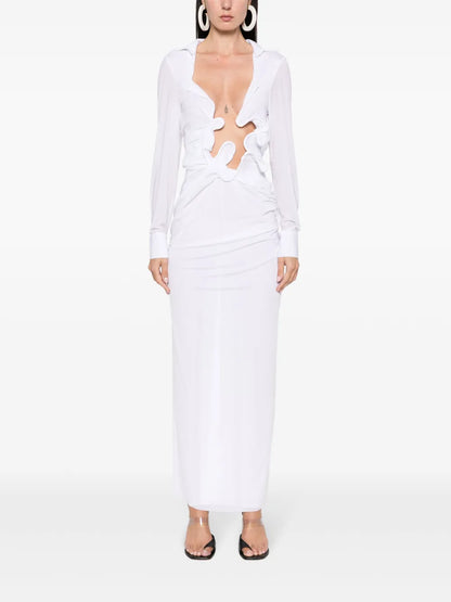 Venus Plunging Maxi Dress