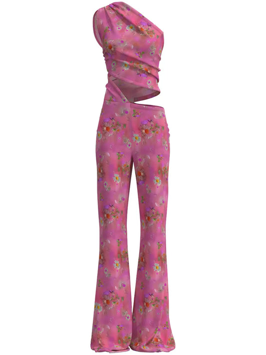 Glam Sere Floral-Print Jumpsuit