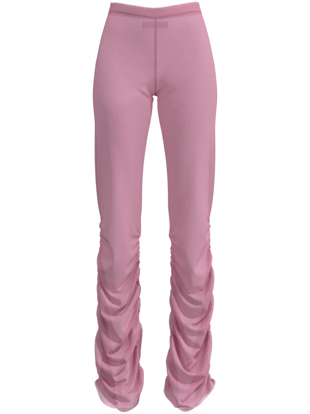 Ruched Crepe Slim-Fit Trousers