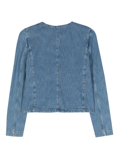 Double-Breasted Denim Jacket