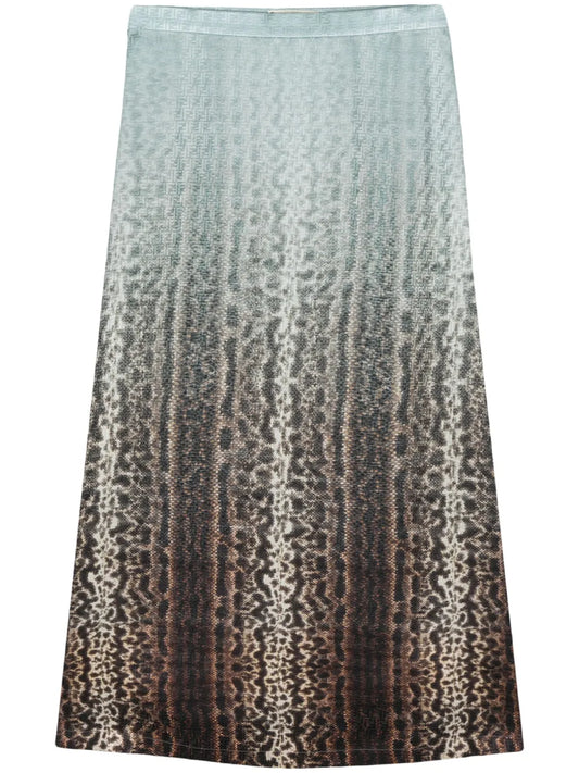 Ff Silk Pencil Skirt