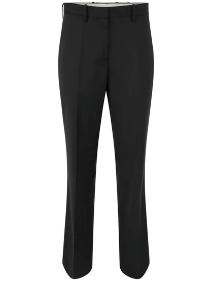 Straight-Leg Virgin Wool Trousers