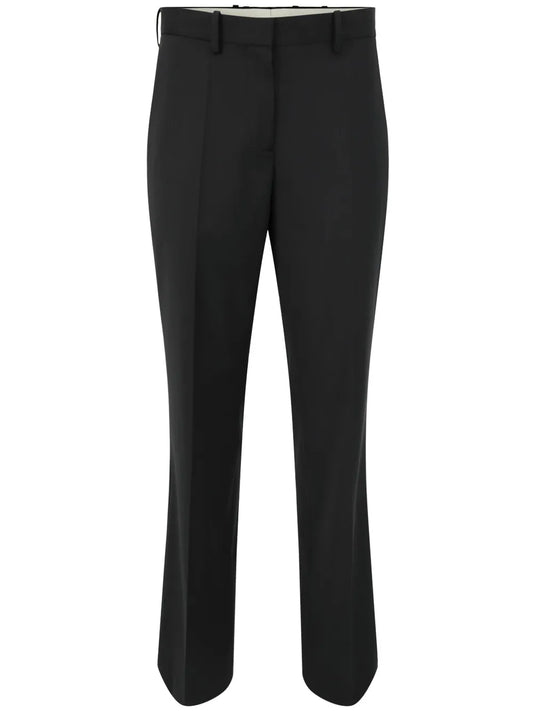 Straight-Leg Virgin Wool Trousers