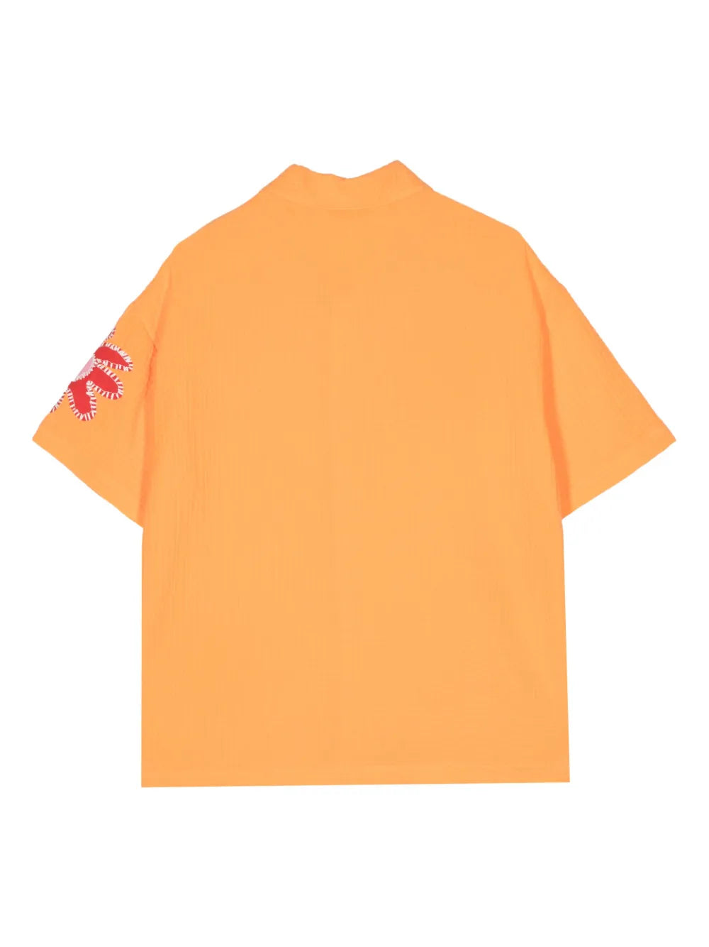 Floral-Embroidered Cotton Shirt