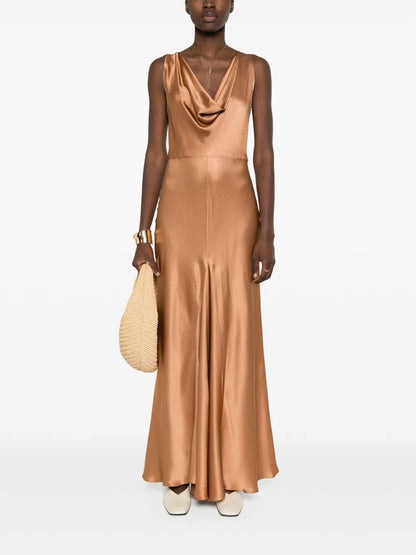Noland Satin-Weave Maxi Dress