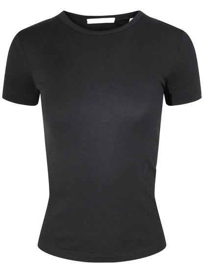 Shrunken Ribbed-Knit Top