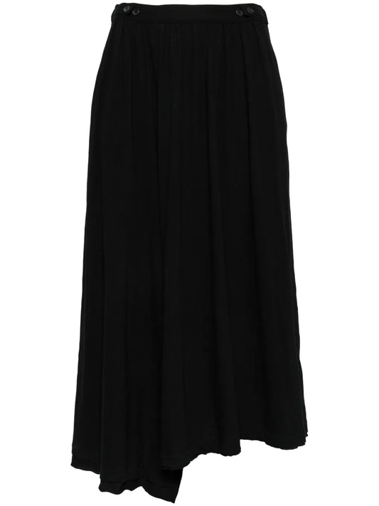 Asymmetric Cotton Trousers