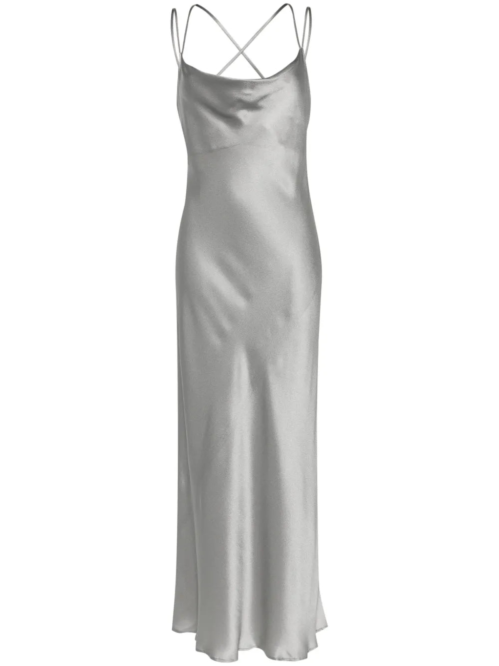 Satin Midi Slip Dress
