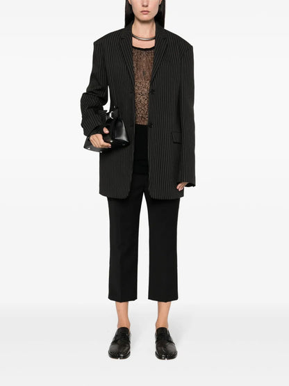 Pressed-Creased Tapered Trousers