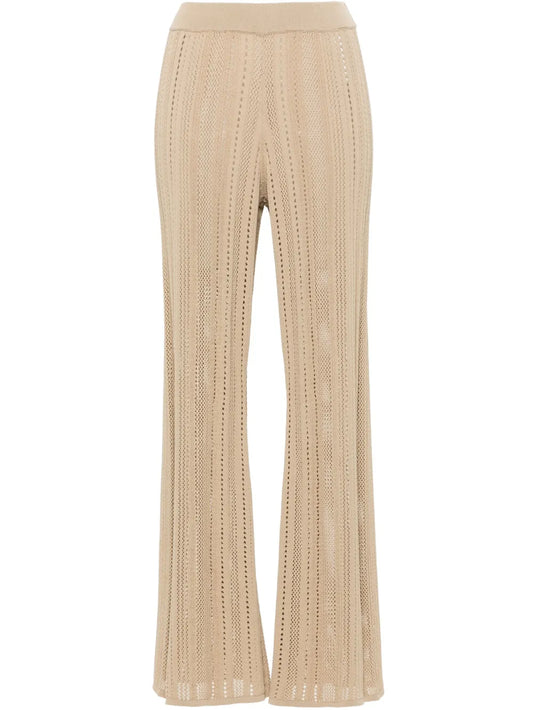 Kiraz Flared Knitted Trousers