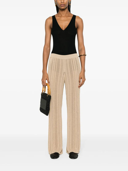 Kiraz Flared Knitted Trousers