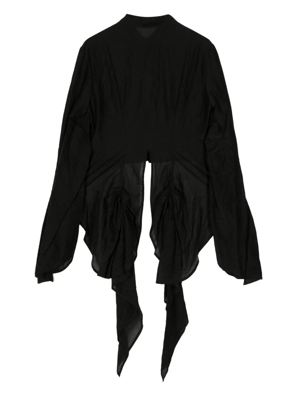 Asymmetric Cotton-Silk Shirt