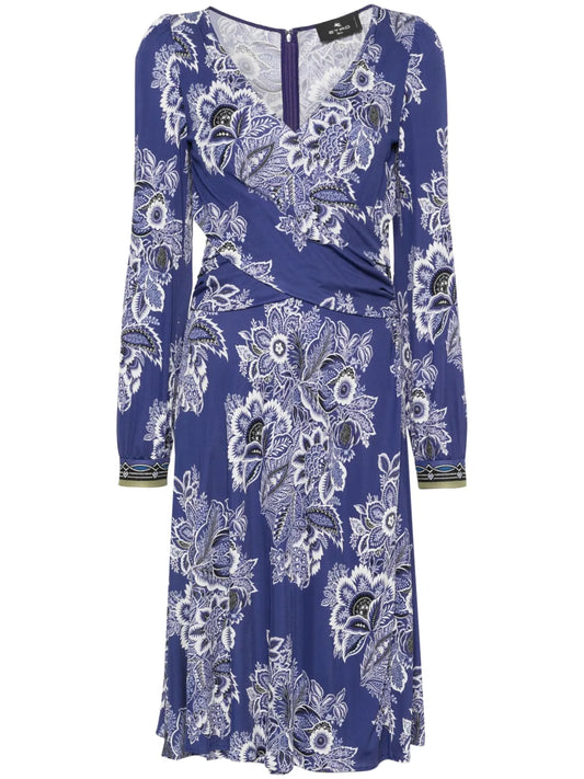 Floral-Print Midi Dress