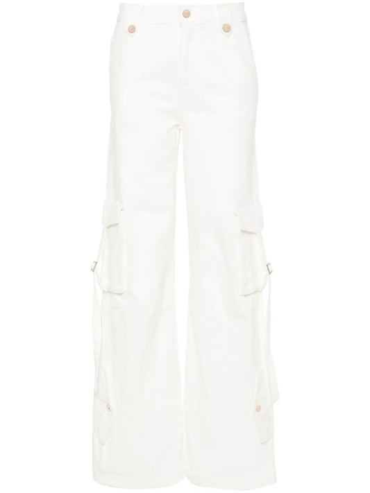 Mid-Rise Straight-Leg Trousers