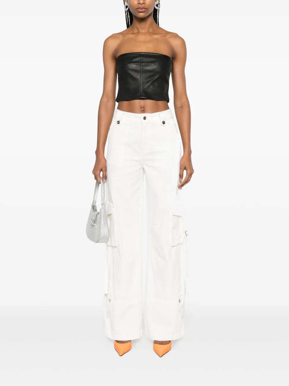 Mid-Rise Straight-Leg Trousers