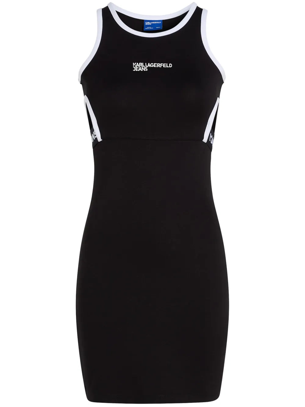 Logo-Embroidered Cut-Out Minidress